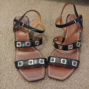 Michael Kors black and silver sandals
